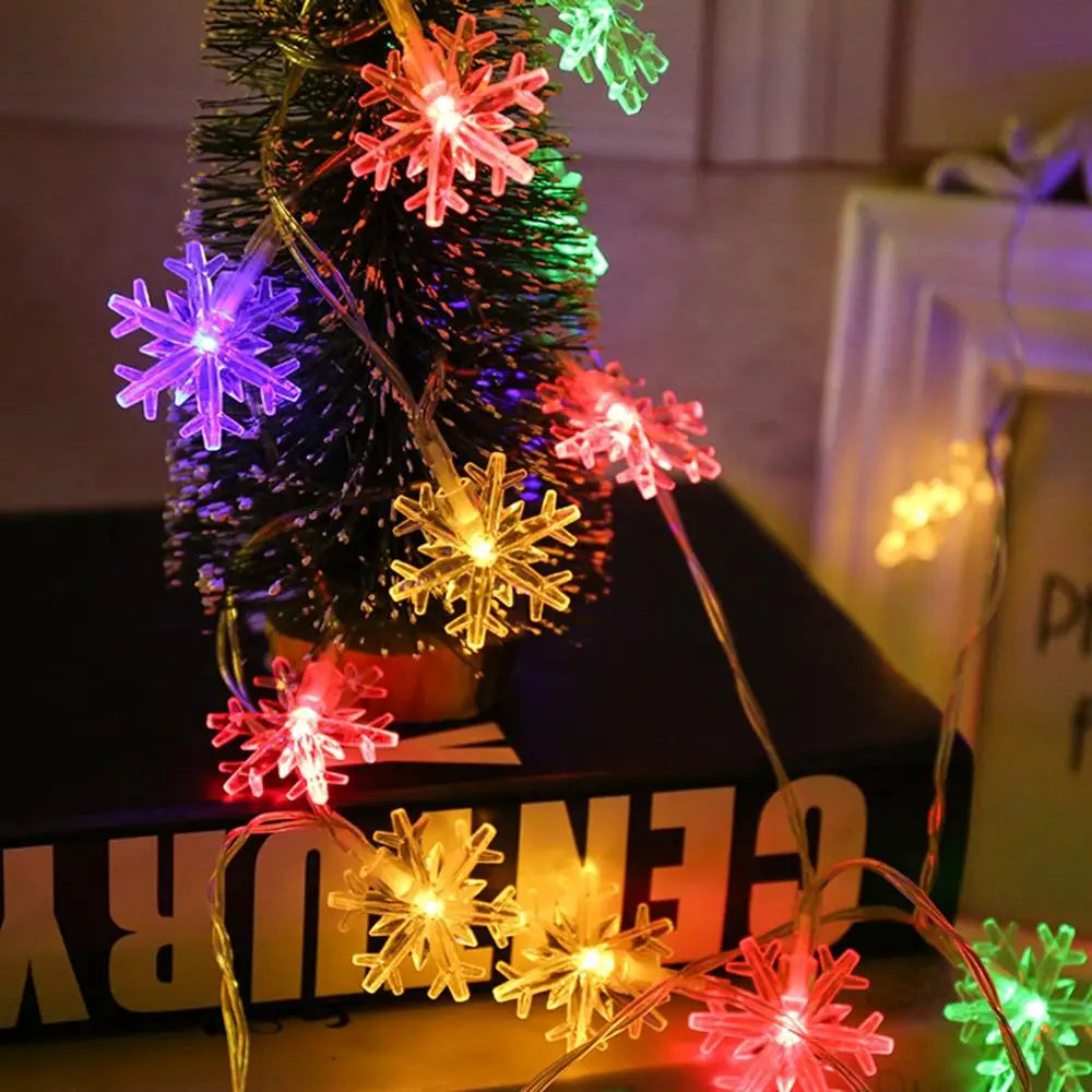 Snowflake Christmas LED Light Merry Christmas Decor for Home 2024 | Christmas Tree Ornaments Xmas Gifts New Year 2024