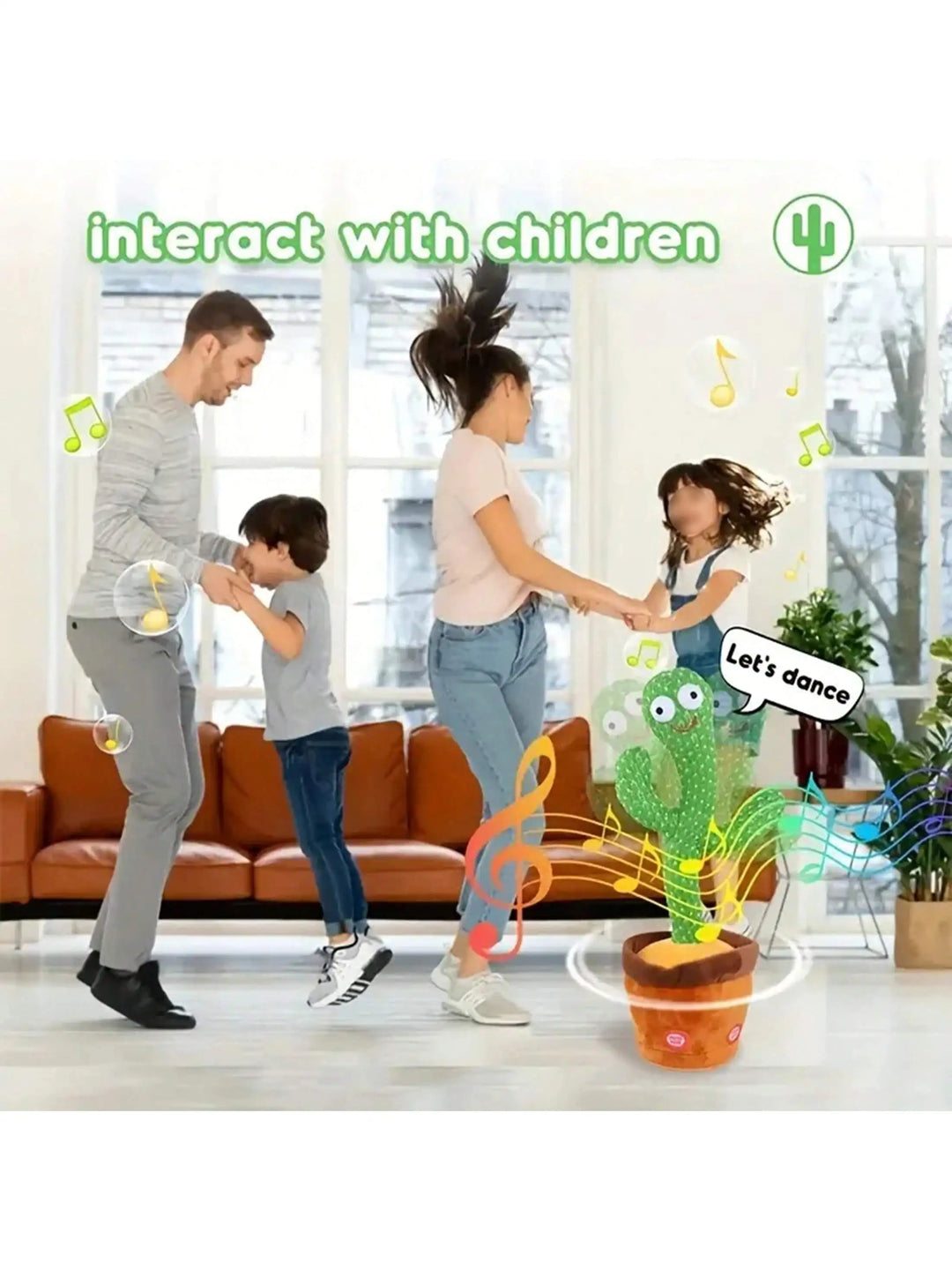 Singing, Dancing, Talking Cactus Toys For Kids. Mimicking Recording Repeating Sound