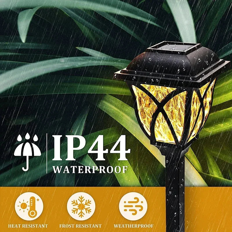 LED Solar Lawn Lights Outdoor Waterproof Warm Light for Garden Decoration