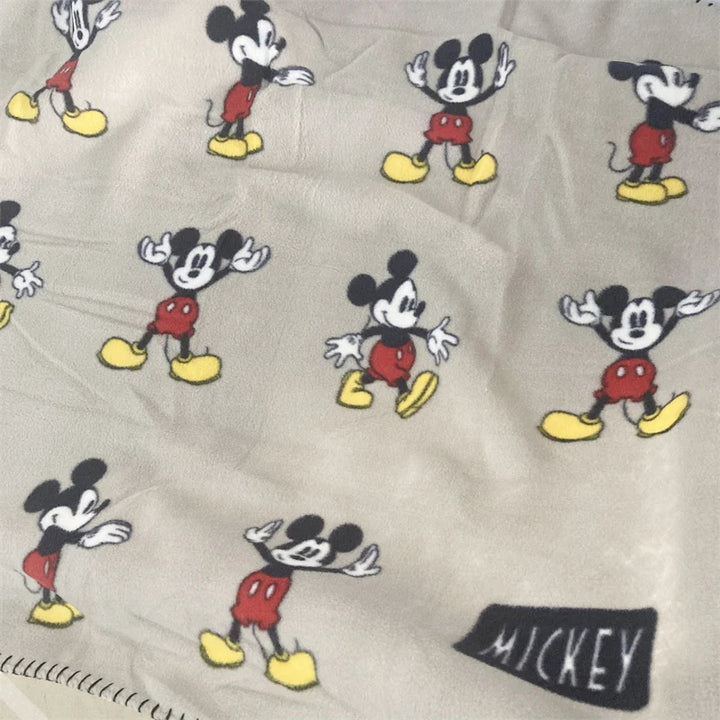 Disney Cartoon Mickey Mouse Four Seasons Thicken Super Soft Fleece Kids Blanket Children Boy Girl Throw Blanket Gift 70x100cm