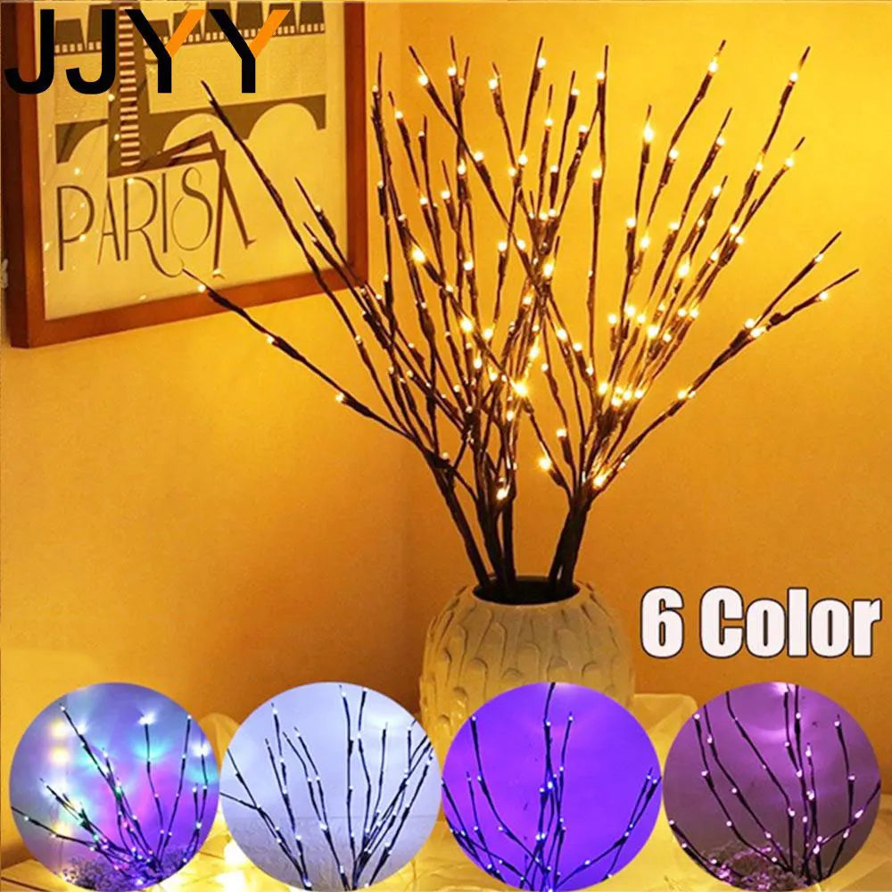 New 2024 Creative Willow Twig Branch Lights 20 LEDs Christmas Decoration for Home Xmas Decoration