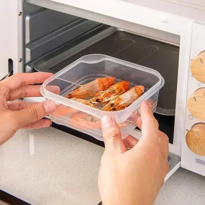 5/1Pcs Food Storage Containers With Lid Mini Transparent Fridge Meat Vegetable Fresh-Keeping Organizer Box For Kitchen Storage