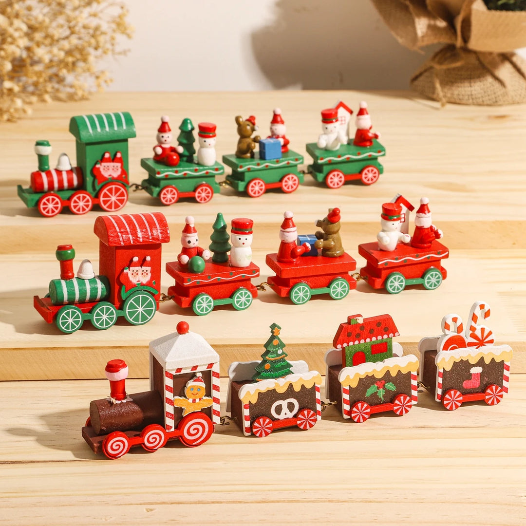 Christmas Train Merry Christmas Decorations For Home 2023 Cristmas Ornament Xmas Navidad Noel Gifts Happy New Year 2024