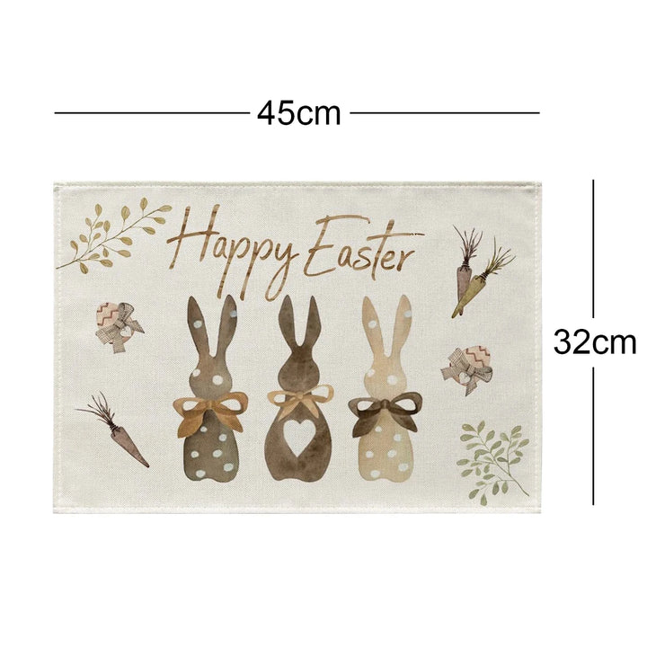 happy easter tablemats decor