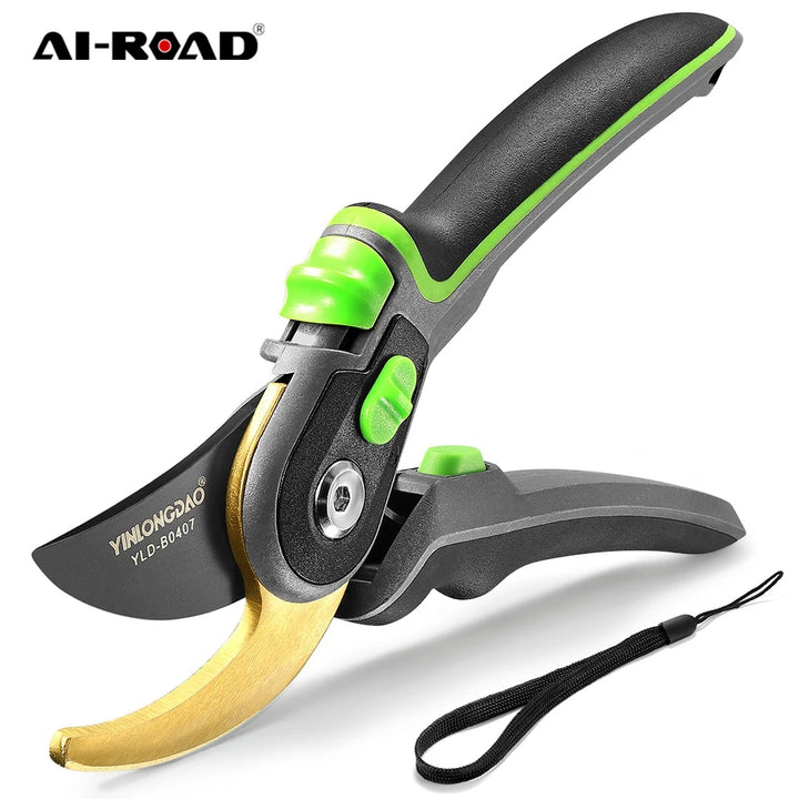 Stainless Steel Garden Pruning Shears | Scissors Cutter, Fruit Picking, Weed Cutting, Branches Pruner