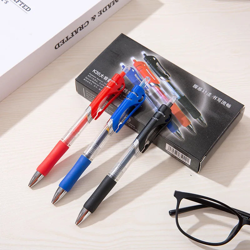 43 PCS Gel Pens & Refills Set Stationery Kawaii Writing Pen Black/Red/Blue Ink | 0.5 mm Ballpoint Pen Office School Supplies