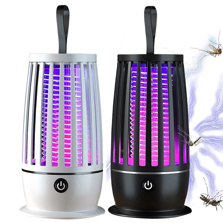 USB Rechargeable Mosquito Killer Lamp and Swatter | Outdoor Camping Insect Trap and Repellent Lantern