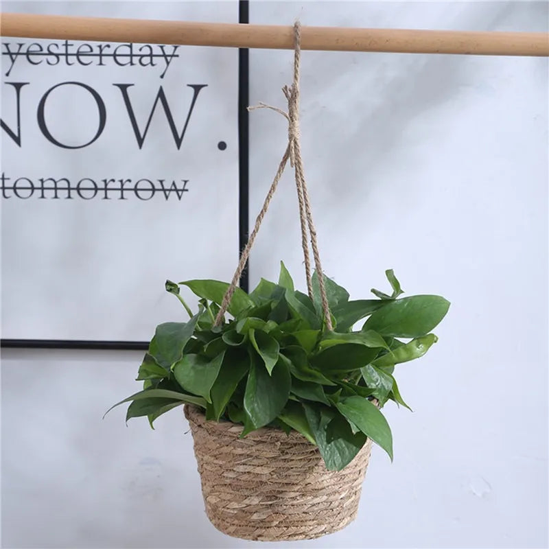 Plant Hanger - Jute Rope Hanging Planter Basket for Indoor and Outdoor Decor