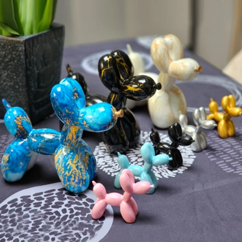 Nordic Balloon Dog Figurines Resin Home Decor Living Room Desktop Gifts