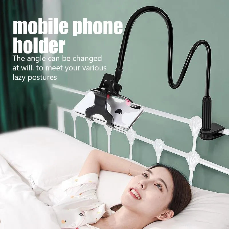 Adjustable Cell Phone Holder For Home, Bed, Desktop With Mount Bracket Smartphone Stand