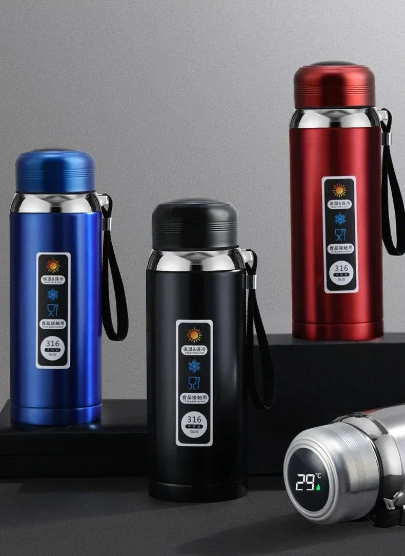 1.5L 316 Stainless Steel Water Bottle with Intelligent Temperature Display | Portable Thermos Cup, Tumbler,insulated Cup Vacuum Flask