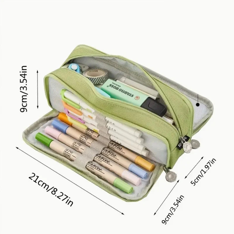 Large Capacity Pencil Case | Pencil Cases Student Pen Case Big School Supplies Stationery | Box Pencil Pouch For Boys & Girls