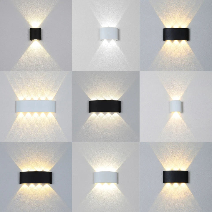 LED Wall Lamp, Waterproof Light 2W,4W, 6W, 8W,10W Minimalist Creative Bedroom, Bedside Lamp, Outdoor, Interior Wall