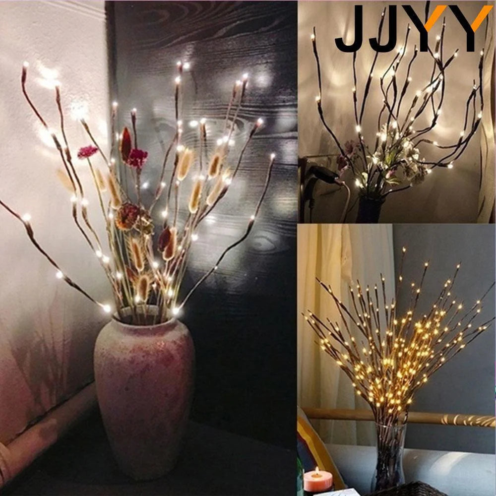 New 2024 Creative Willow Twig Branch Lights 20 LEDs Christmas Decoration for Home Xmas Decoration