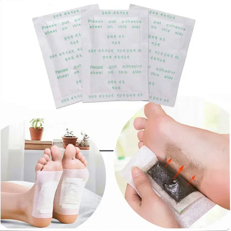 Korea Kinoki Cleansing Detox Leg Healthy Herbal Pads Feet Care Foot Spa Foot Care Dispel Dampness Sleep Well