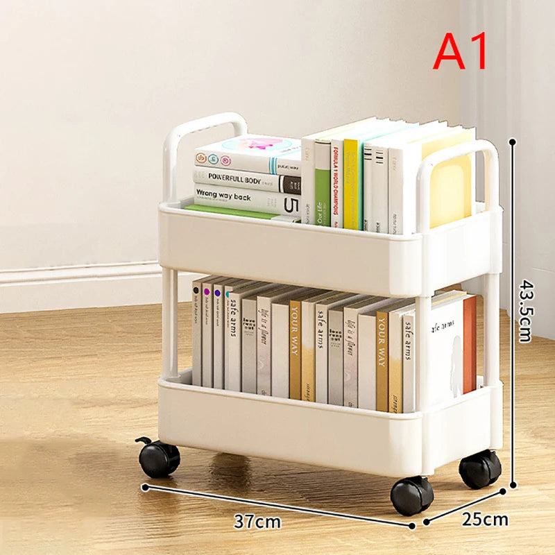 Trolley Rack Kitchen Floor Bedroom Multi-Layer Baby Snacks Mobile Bathroom Bathroom Storage Storage Rack