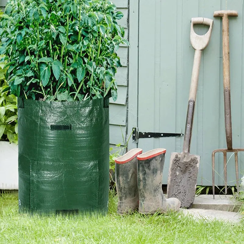 1PC Garden Potato Grow Bag | PE Fabrics Gardening Thicken Pot | Vegetables Planter Tub with Handles and Access Flap