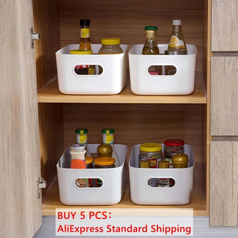 New Kitchen Organizer Under Sink Drawer Storage Box Cabinet Desktop Snack Makeup Storage Box Spice Organizer Kitchen Accessories