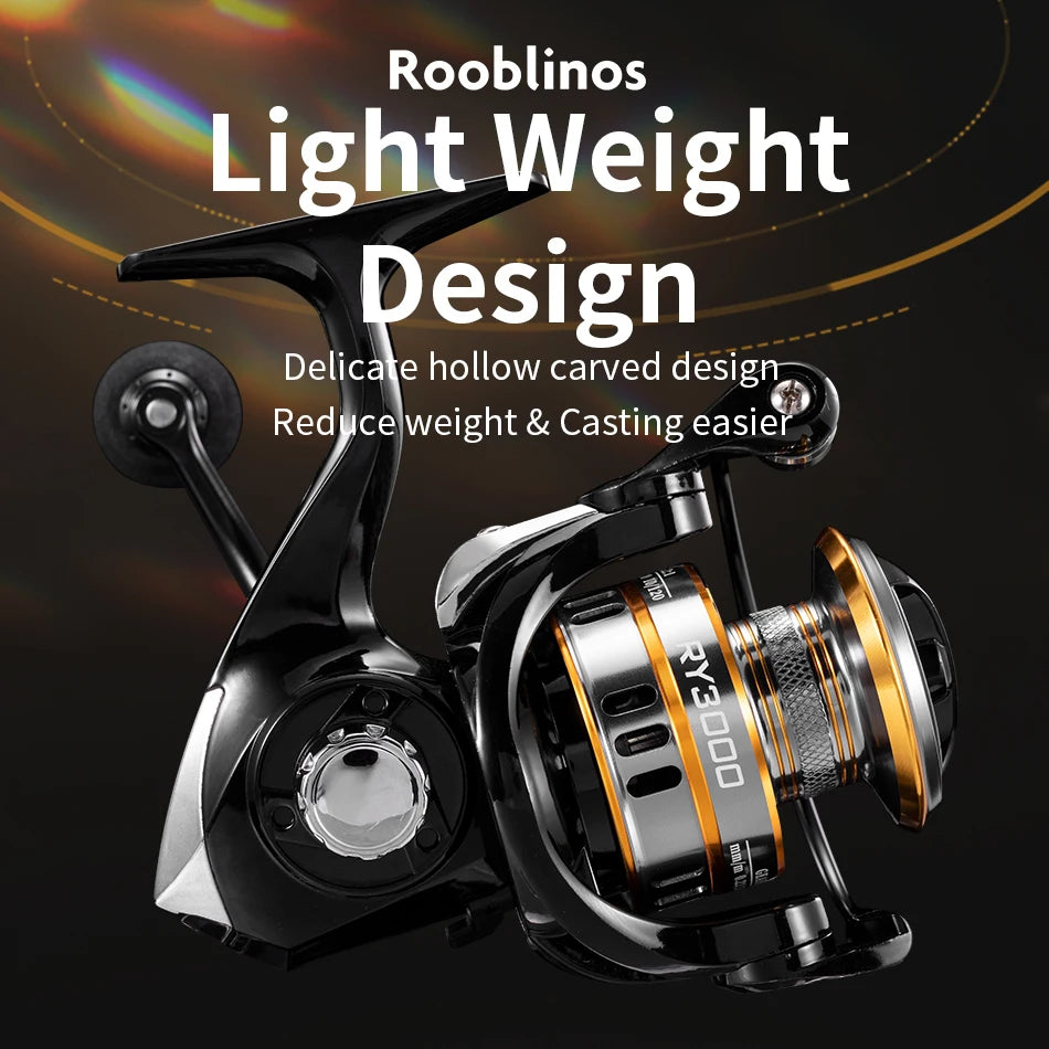 Smooth & Tough ROOBLINOS RY Fishing Reel - Metal Frame, High-Speed for All Waters