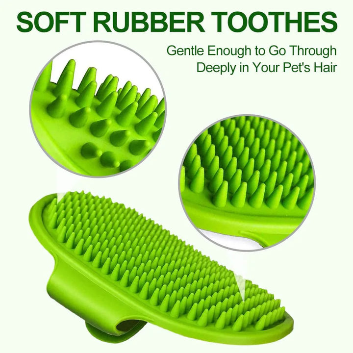 Pets Silicone Washing Glove Dog Cat Bath Brush Comb Rubber Glove Hair Grooming Massaging Kitchen Cleaning Gloves