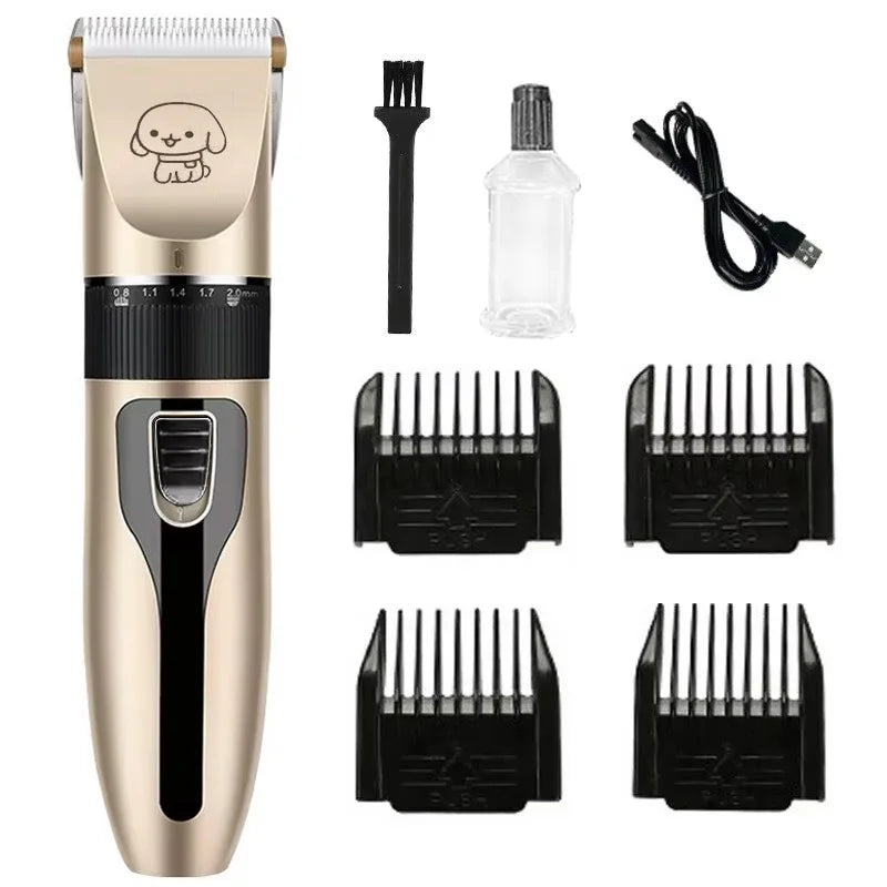 Pet Shaving Machine Dog Clipper Sets Dog Hair Grooming Barber Trimmer Set Cordless Rechargeable Pet Shaving Machine Pet Supplies