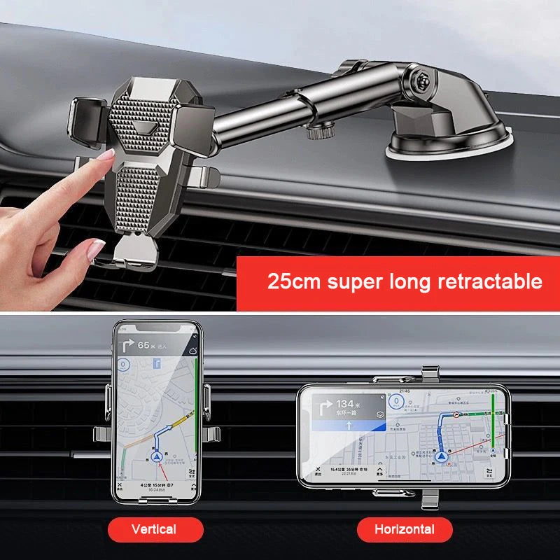 Car Phone Holder Mount Stand For iPhone 13 12 11 Pro  Xiaomi Huawei Samsung with/without suction cup