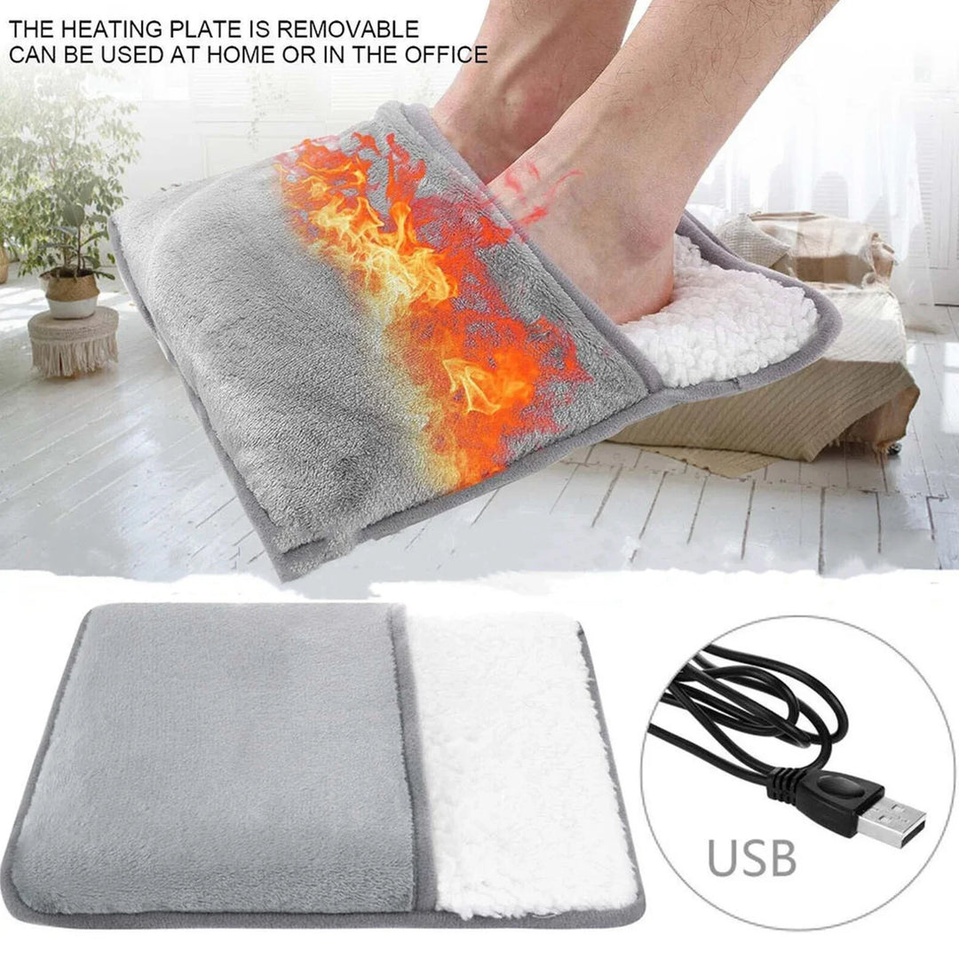 Universal Electric Foot Heating Pad For Winter | USB Charging | Washable | Household Foot Warming Soft Mat