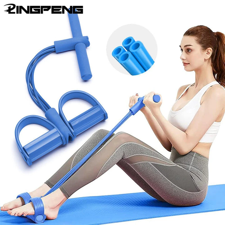 Multifunction Tension Rope 6-Tube Elastic Yoga Pedal Puller Resistance