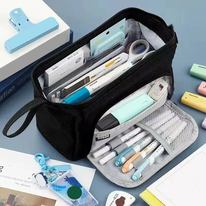 Large Capacity Pencil Case Cute Students Pencil Cases | Big Pen Bag Case Storage Box For Office School Stationery Supplies