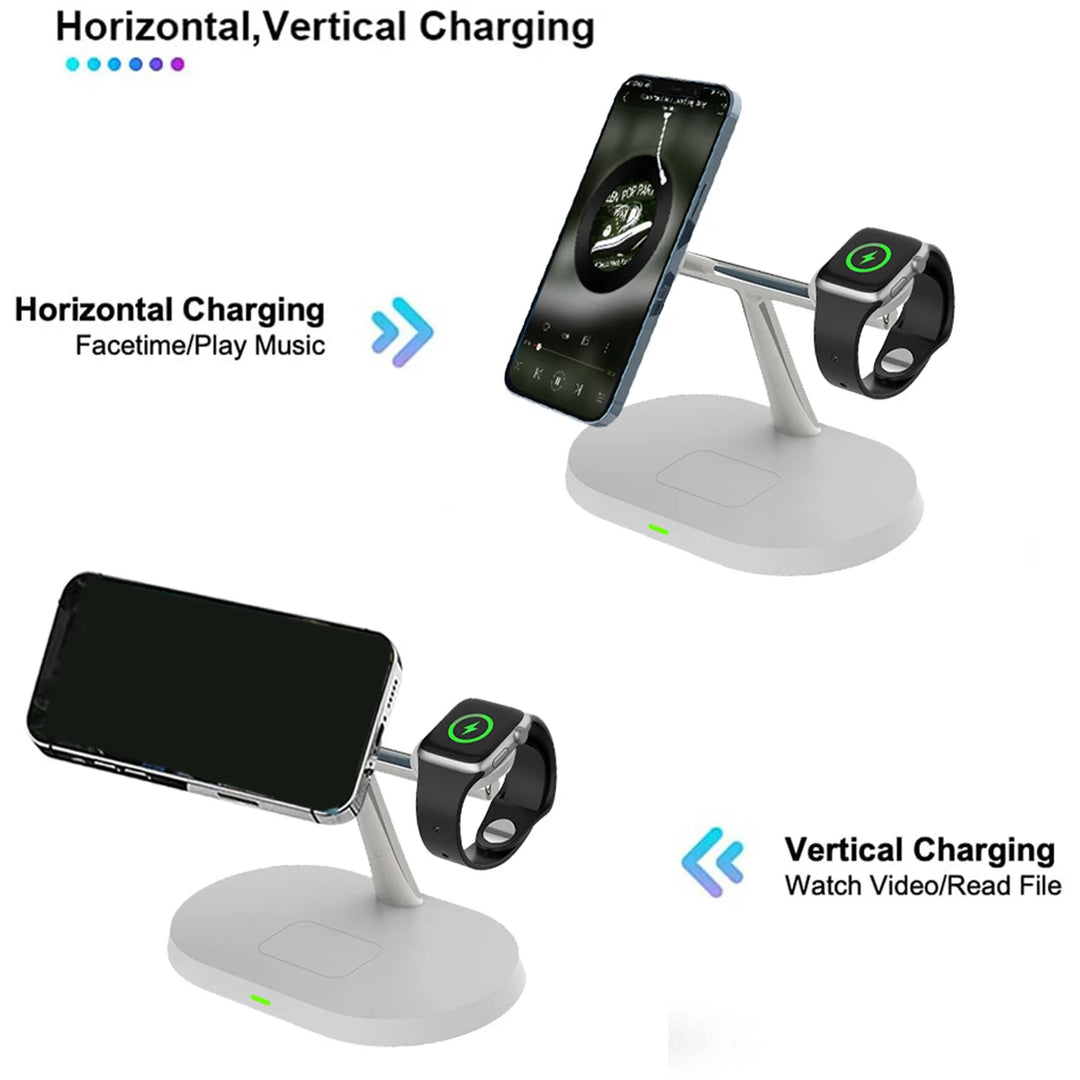 3 In 1 Wireless Fast Charging Station For iPhone 12 13 14 15| Apple Watch 9 8 7 6 5 Series |Airpods 2 3 Pro