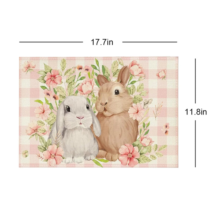 rabbit themed table runner for your home