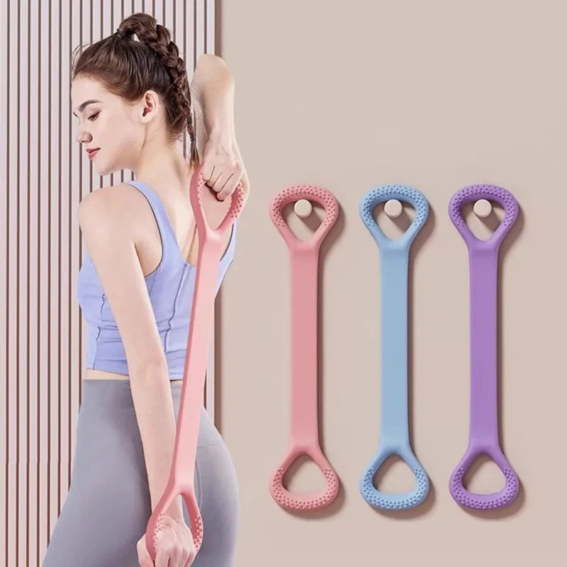 8-Shaped Fitness Resistance Band Sports Workout Elastic Band Home Fitness Rubber Pull Rope Yoga Training Exercise Gym Equipment