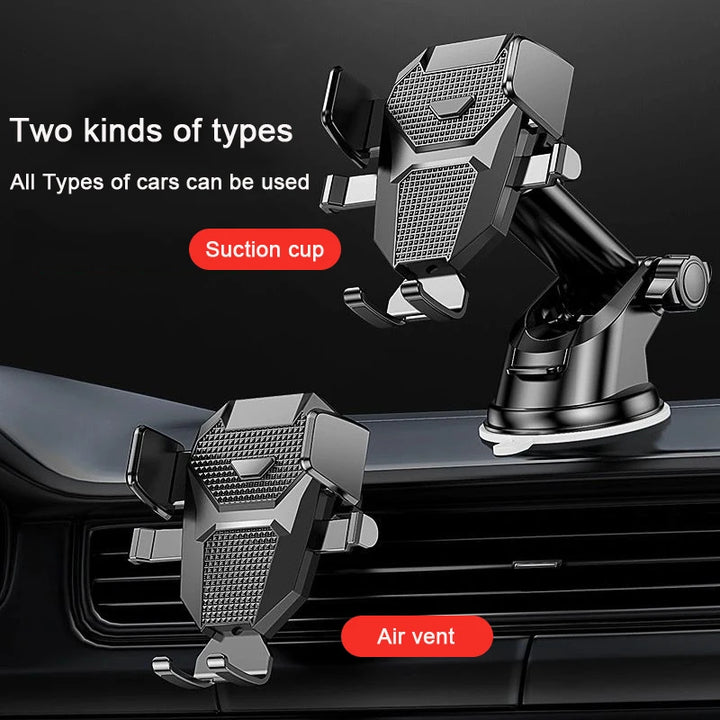 Car Phone Holder Mount Stand For iPhone 13 12 11 Pro  Xiaomi Huawei Samsung with/without suction cup