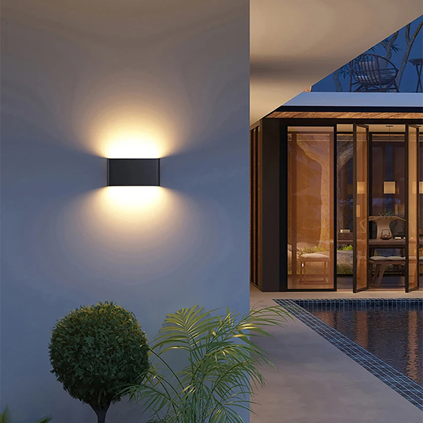 Led Up and Down Wall Lamp Outdoor Wall Light Waterproof Wall Sconce AC90-260V AU11