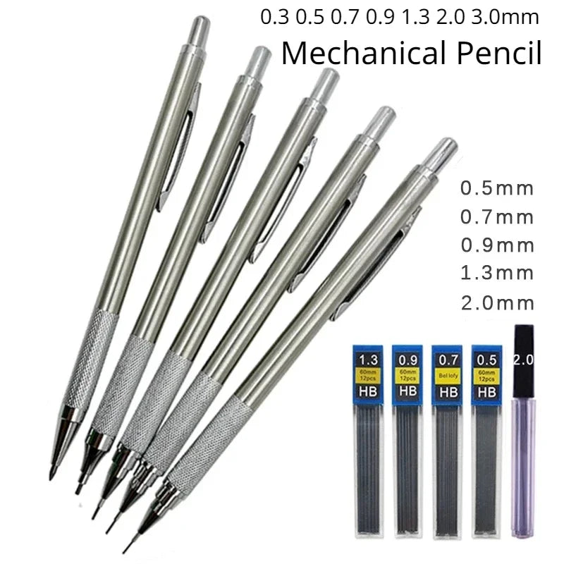 0.3 0.5 0.7 0.9 1.3 2.0 3.0mm Mechanical Pencil | Automatic Pencil, Pen, Office School Stationery Supply