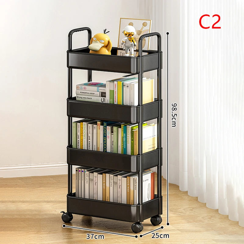 Trolley Rack Kitchen Floor Bedroom Multi-Layer Baby Snacks Mobile Bathroom Bathroom Storage Storage Rack