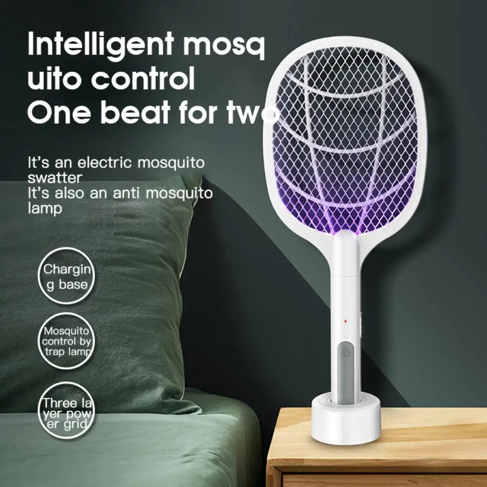 3 IN 1 Electric Mosquito Swatter Mosquito Killer | 2500V USB Rechargeable | Fly, Bug, Mosquito Zapper