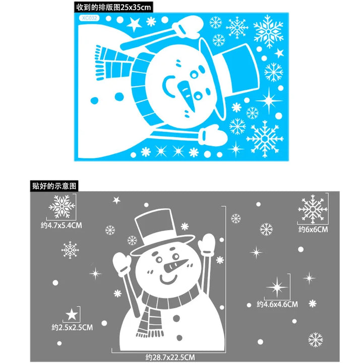 santa claus stickers set