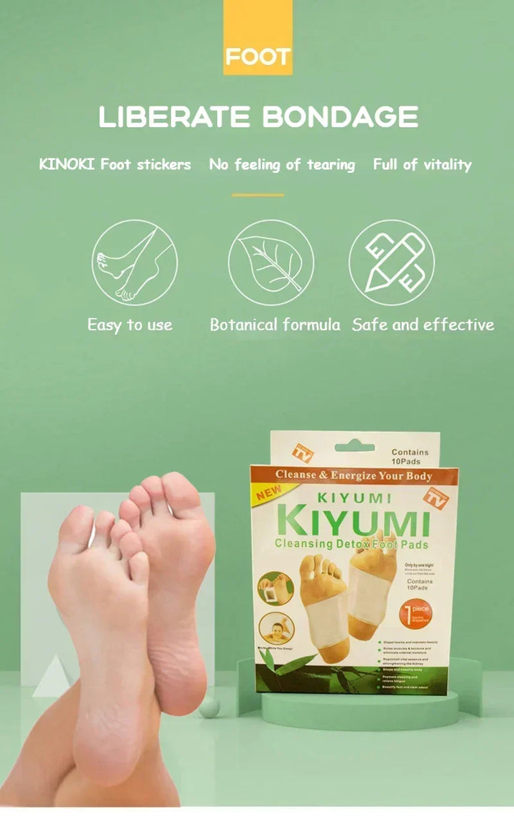 Korea Kinoki Cleansing Detox Leg Healthy Herbal Pads Feet Care Foot Spa Foot Care Dispel Dampness Sleep Well