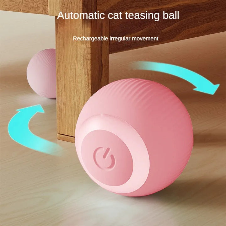 Automatic Moving Cats Toy Interactive Ball Rechargeable Rolling Electric Ball Home Pet  Accessories Things for  Supplies