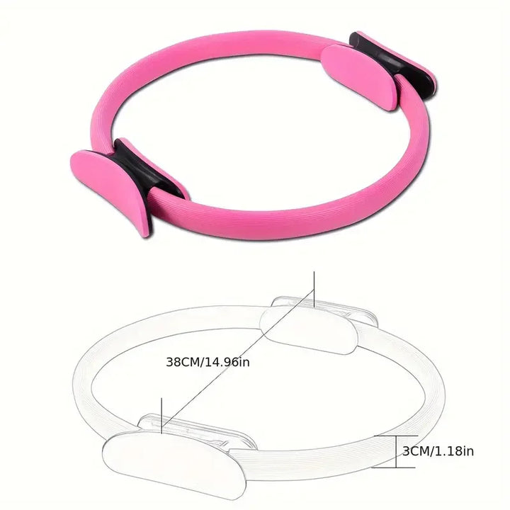 1Pcs Brand New Yoga Fitness Ring Circle Pilates Women Girl Exercise