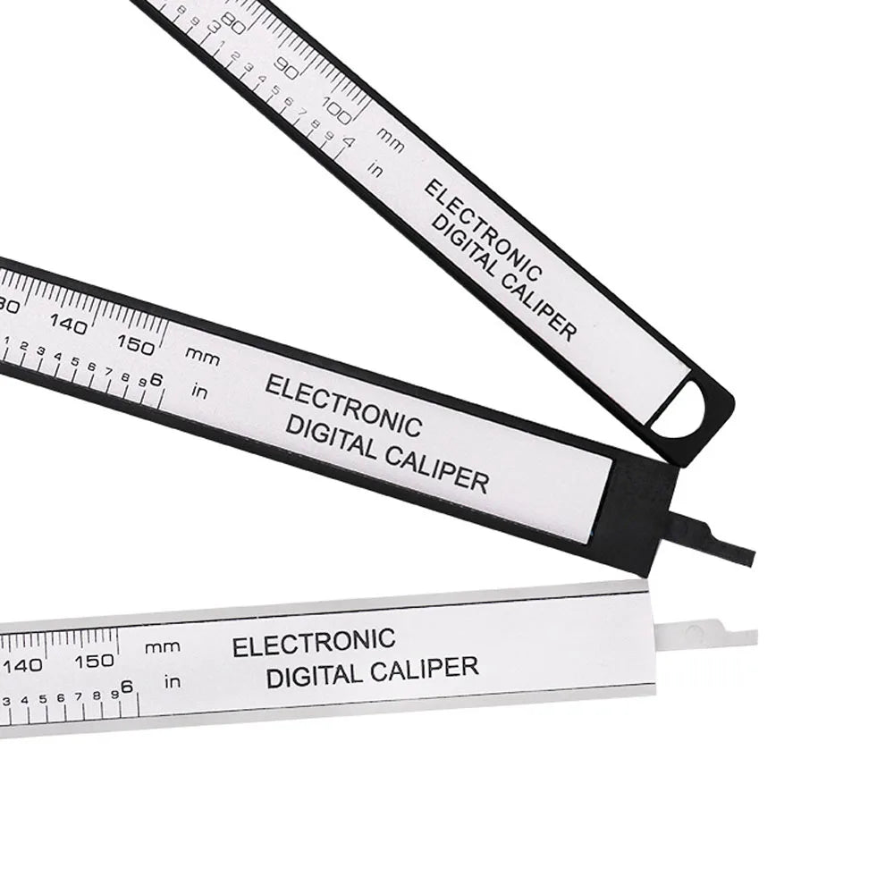 150mm, 100mm Electronic Digital Vernier Caliper, Carbon Fiber Dial, Micrometer Digital Ruler Measuring Tool