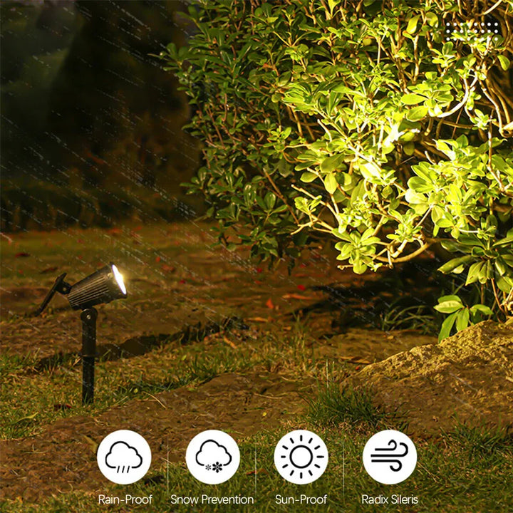 9 LEDs Solar Spotlights, Outdoor, IP65 Waterproof, Spot Lights, Brightness Adjustable for Garden, Backyard, Driveway, Patio, Lawn Decor