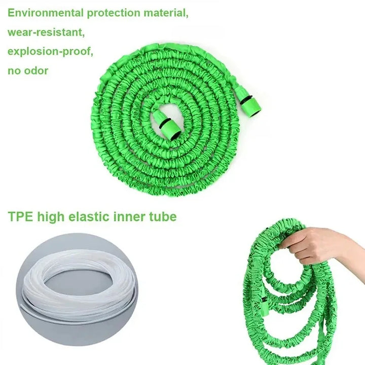 Expandable Garden Hose (25FT-200FT) - High-Pressure Watering and Car Wash Tool with Magic Water Pipes