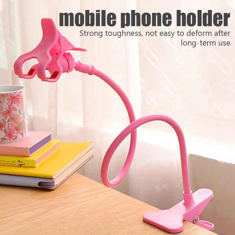 Adjustable Cell Phone Holder For Home, Bed, Desktop With Mount Bracket Smartphone Stand