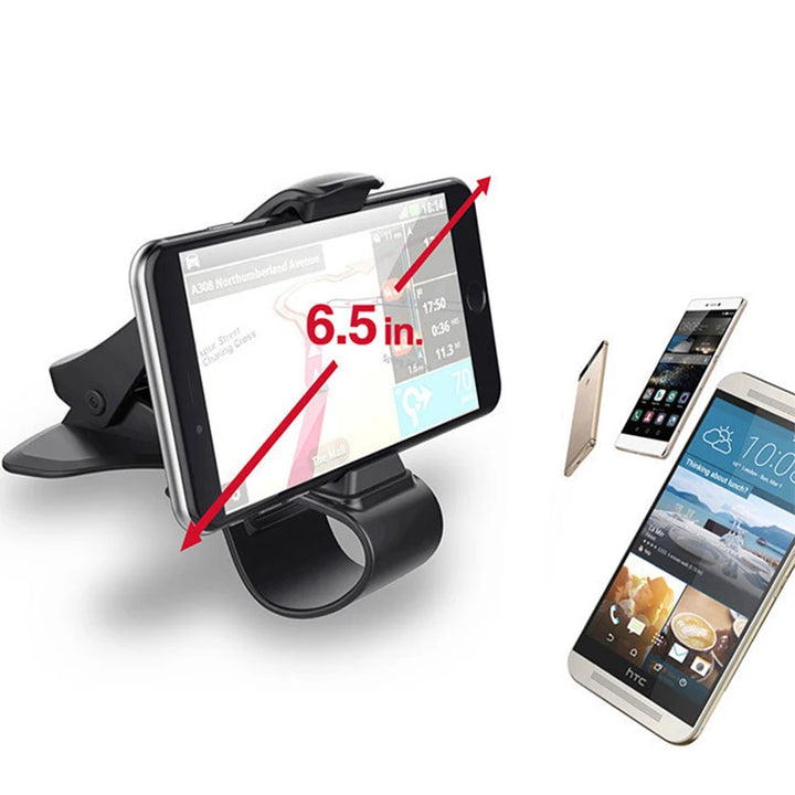 Universal Clip Fold Holder Mount Stand Bracket For Car Phone, GPS Navigation, Dashboard Phone Holder