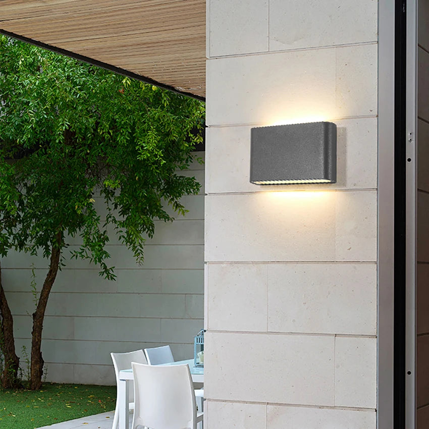 Led Up and Down Wall Lamp Outdoor Wall Light Waterproof Wall Sconce AC90-260V AU11