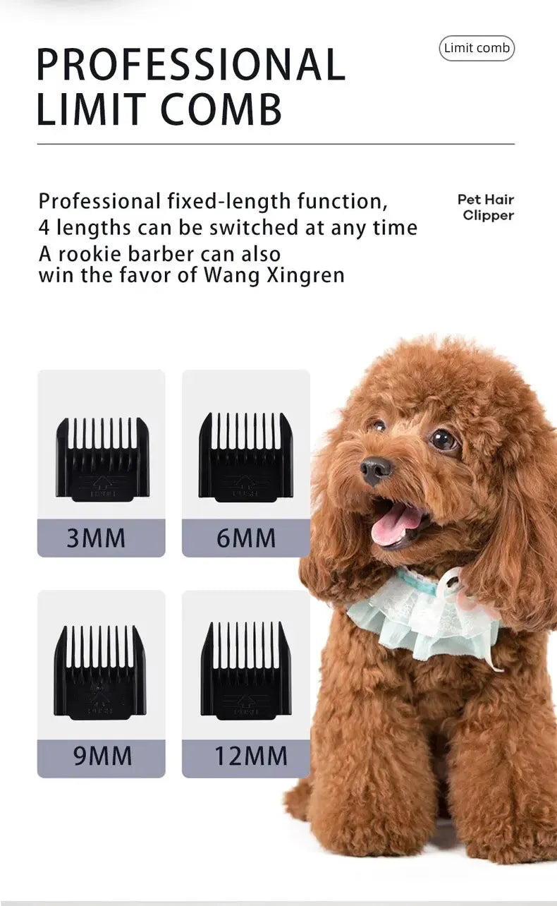 Pet Shaving Machine Dog Clipper Sets Dog Hair Grooming Barber Trimmer Set Cordless Rechargeable Pet Shaving Machine Pet Supplies