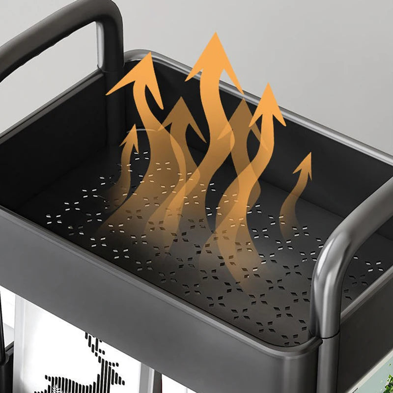 Trolley Rack Kitchen Floor Bedroom Multi-Layer Baby Snacks Mobile Bathroom Bathroom Storage Storage Rack