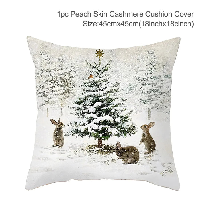 Bunny Style Christmas pillow Cover